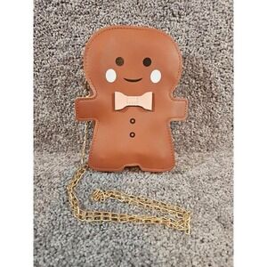 Adorable Women's/Kids Christmas Gingerbread Man Crossbody Purse. NWT